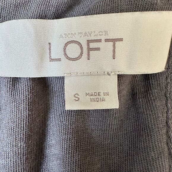 Ann Taylor Loft Womens S Dress Sleeveless Tie Back Keyhole Grey Short - Picture 5 of 7